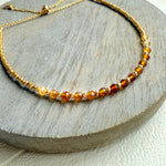 Load image into Gallery viewer, Amber Tourmaline Gemstone Bracelet
