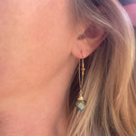 Load image into Gallery viewer, Supernatural Labradorite Threader Earrings
