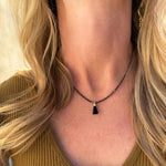 Load image into Gallery viewer, Mini Mala Necklace - Black Spinel
