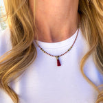 Load image into Gallery viewer, Mini Mala Necklace - Pink Ruby
